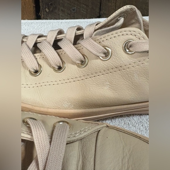 Limited Edition Converse All Star Leather Rose Gold Low Top Sneaker Women’s 8 - Picture 5 of 7